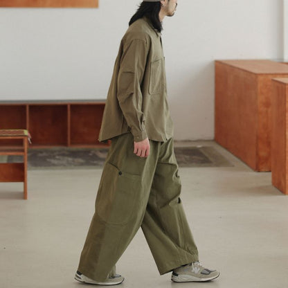 胸ポケット 長袖シャツ　M10378