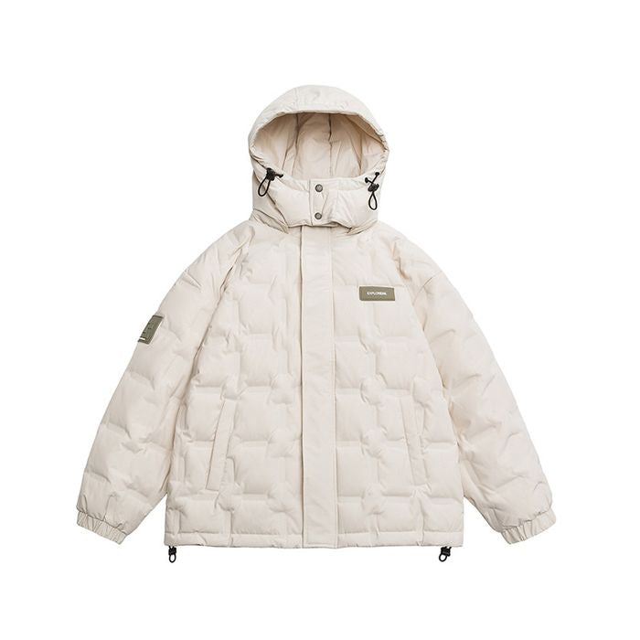 スクエアキルティング フード付ジャケット　M10627