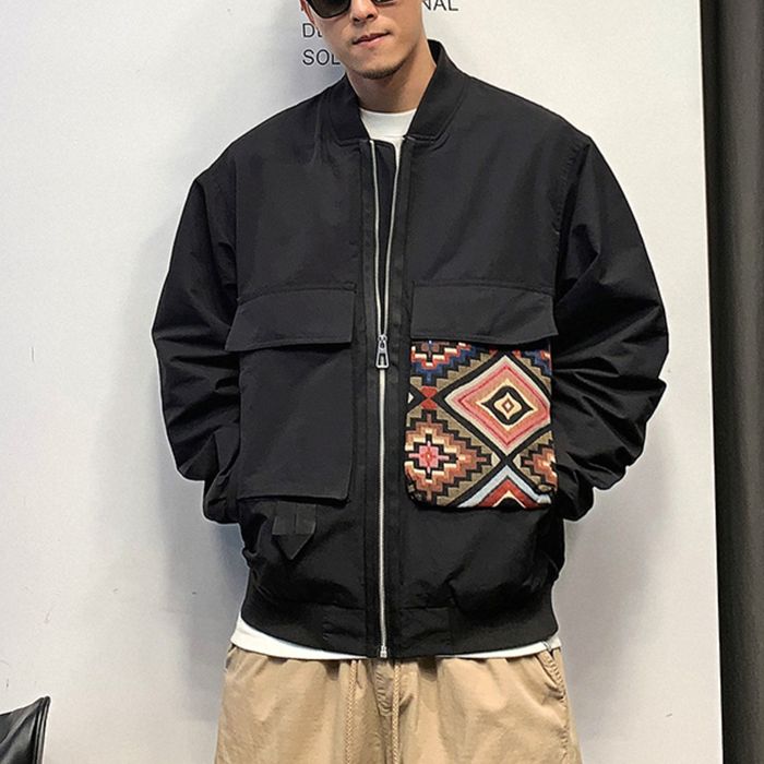 アズテック柄デザイン ジャケット　M10560