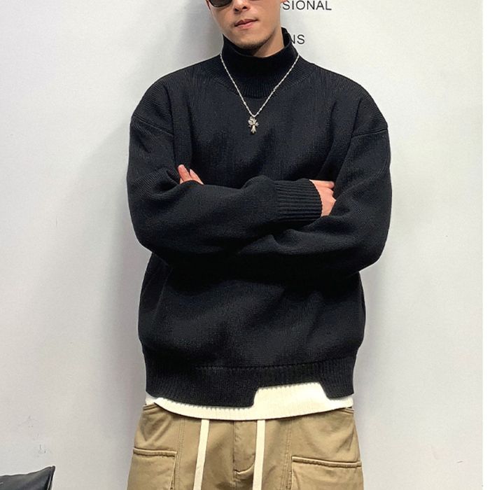 レイヤードデザイン タートルネックニット　M10532