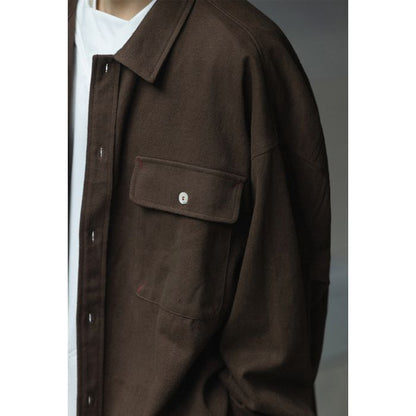 ステッチポケット 長袖シャツ　M10375