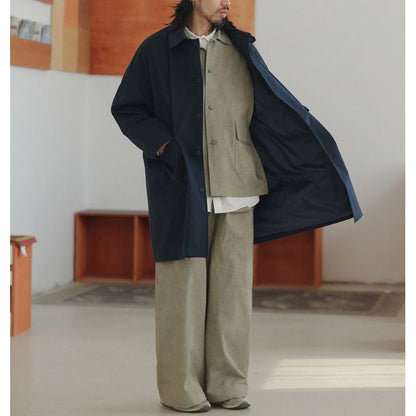 ミディアム丈ステンカラーコート　M10337