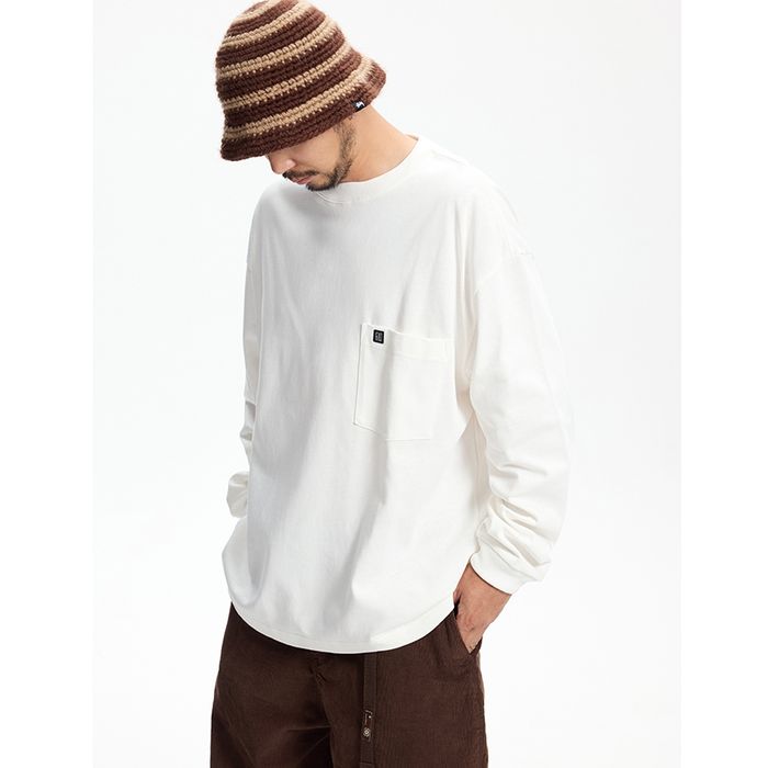 胸ポケット 長袖Tシャツ　M10582