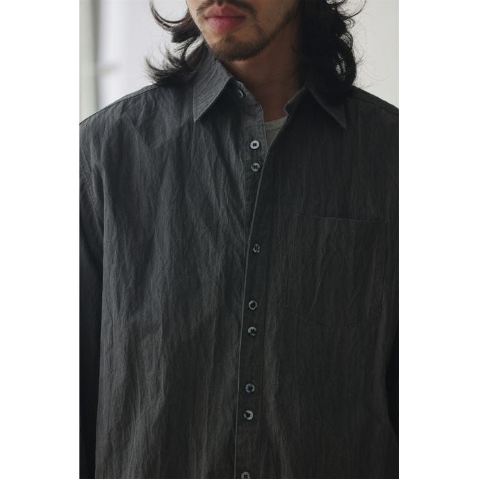 シワ加工 ワッシャー ルーズシャツ M10430