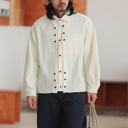 デザインフロントボタン シャツ M10426