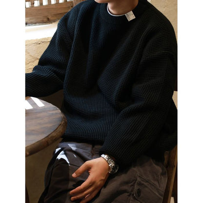 ワッフルニット プルオーバー　M10058