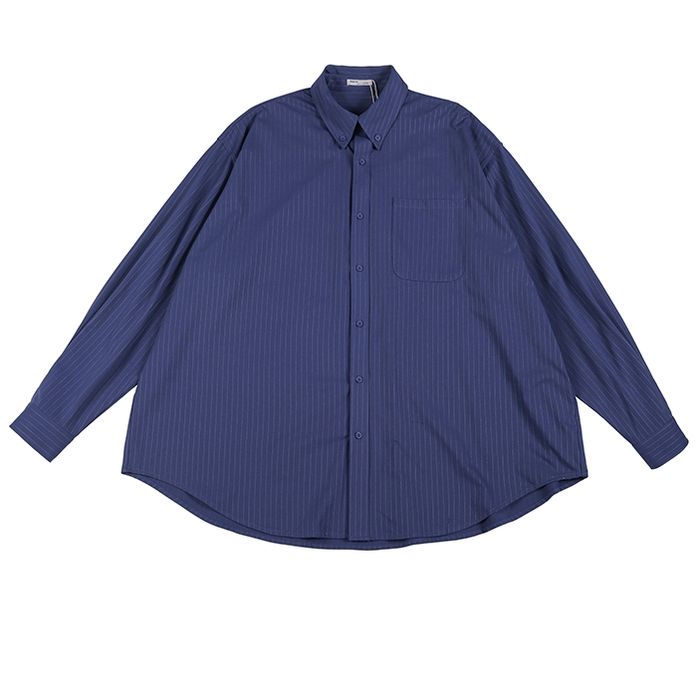 同色ストライプ 長袖シャツ　M10335