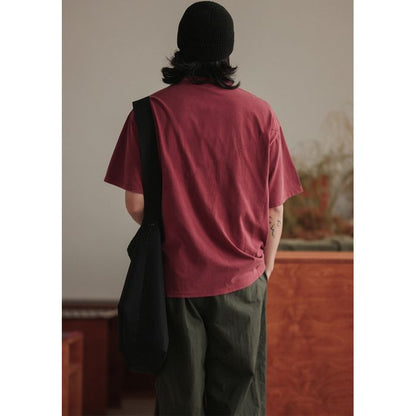 ポケット付  カラーTシャツ　M10186