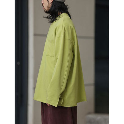 ポケット付 長袖Tシャツ　M10376