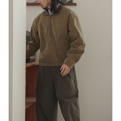 PUカラー フルジップ ブルゾン　M10381