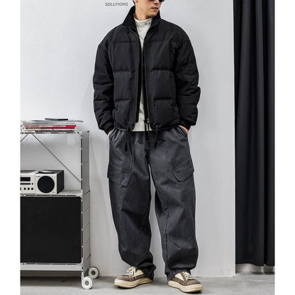 スタンドカラー キルティング ダウンジャケット　M10567