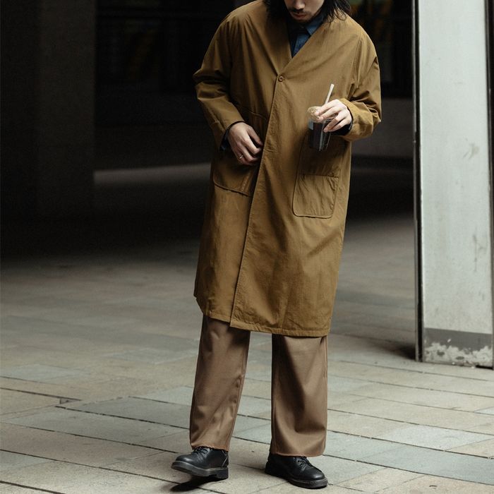 リバーシブル ミドル丈コート　M10342