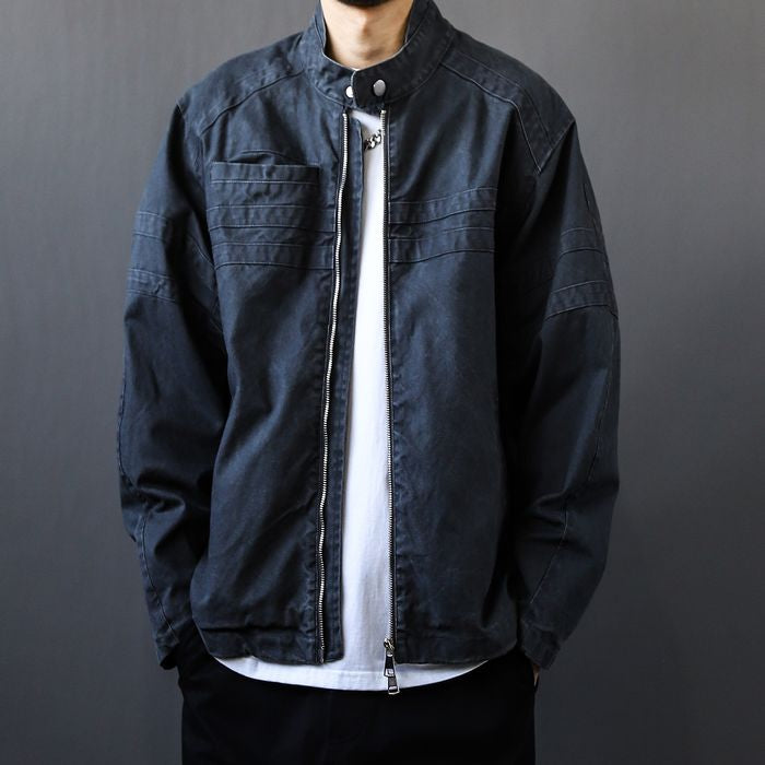 スタンドカラー ジップアップ ジャケット　M10507