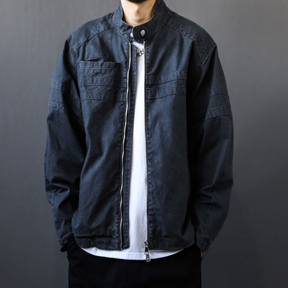 スタンドカラー ジップアップ ジャケット　M10507