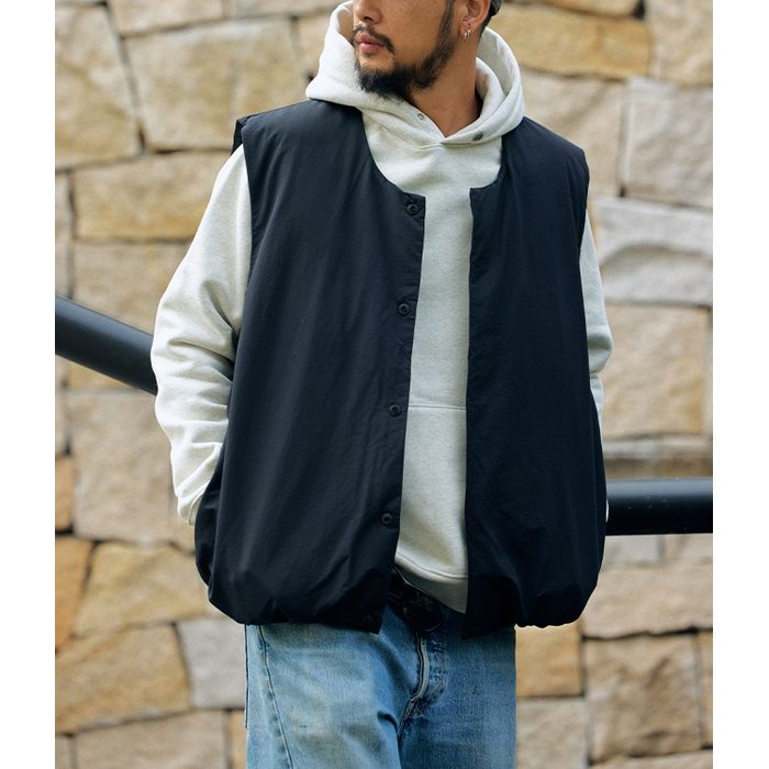 コンシールボタン ダウンベスト M10580