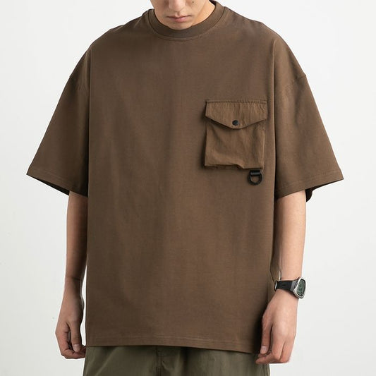 コントラストポケット Tシャツ　M10068