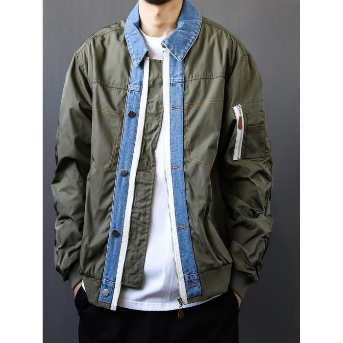 異素材ミックス ジャケット　M10501