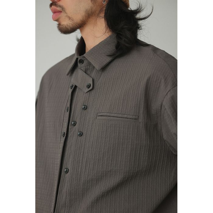 デザインフロントボタン シャツ M10426