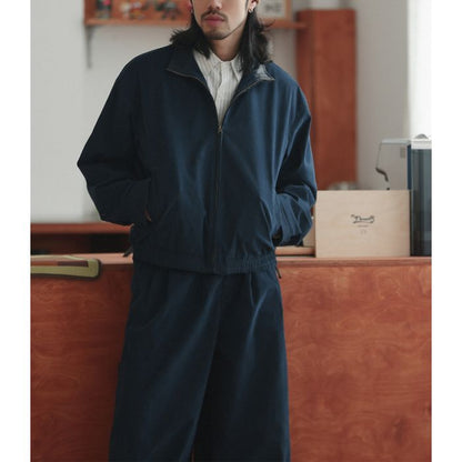 PUカラー フルジップ ブルゾン　M10381