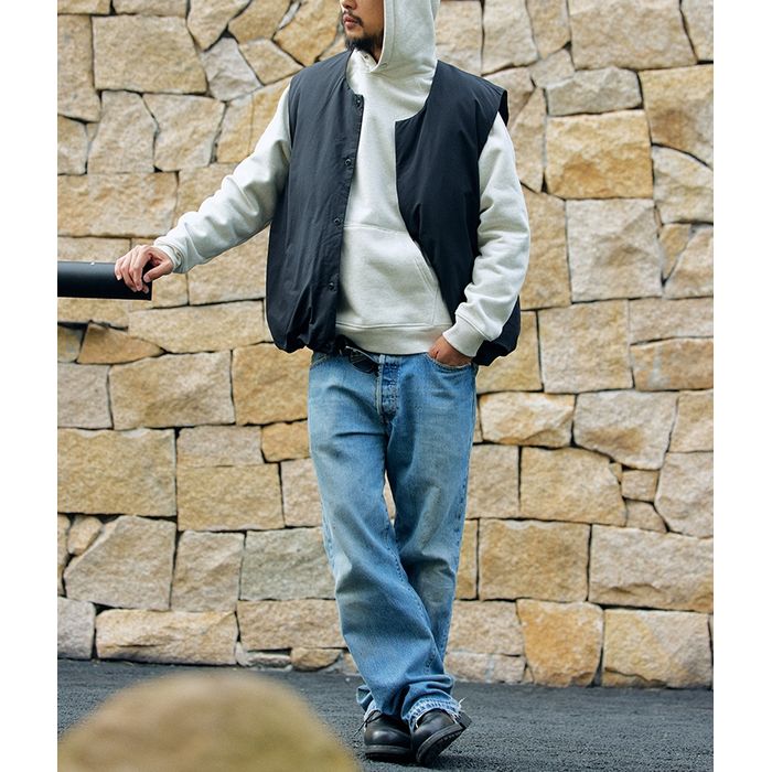 コンシールボタン ダウンベスト M10580