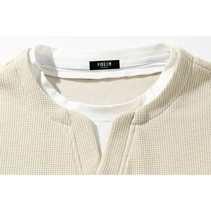 レイヤードデザイン ワッフルTシャツ　M10760