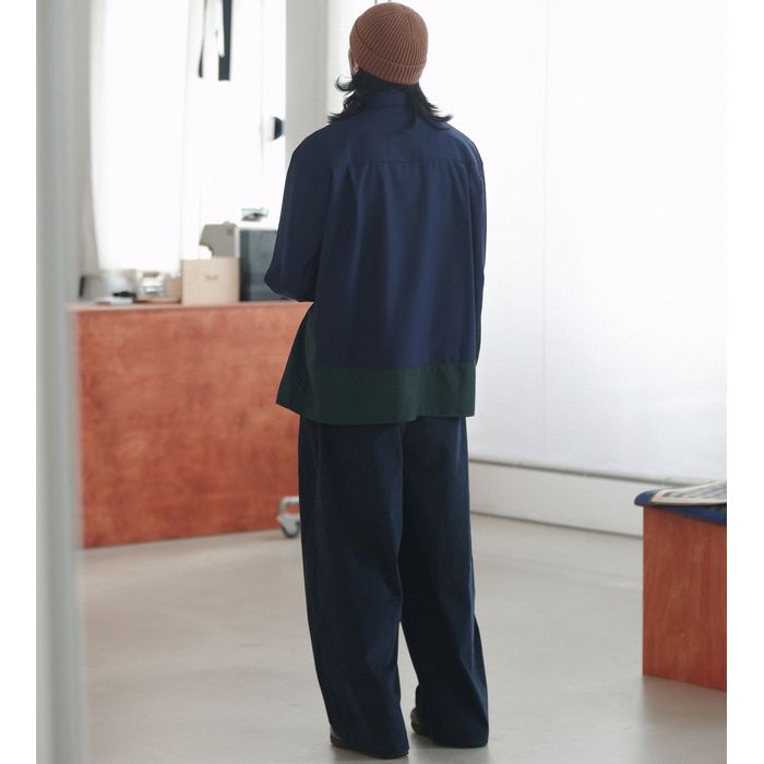 切り替えデザイン 長袖シャツ　M10380