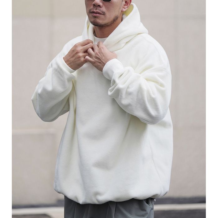 袖刺繍 プルオーバー フーディ　M10341