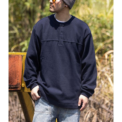 ヘンリーネック 長袖Tシャツ　M10591