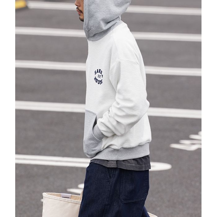 バイカラー プルオーバー フーディ　M10459