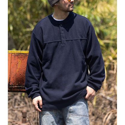 ヘンリーネック 長袖Tシャツ　M10591