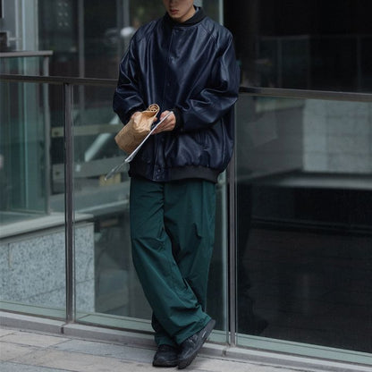 フェイクレザー ブルゾン M10427