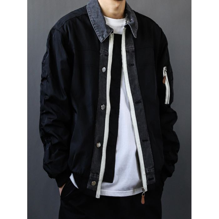 異素材ミックス ジャケット　M10501