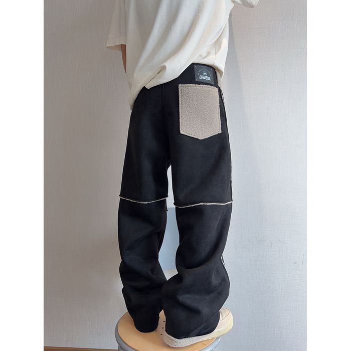 ボア パイピング ワイドパンツ　M10810