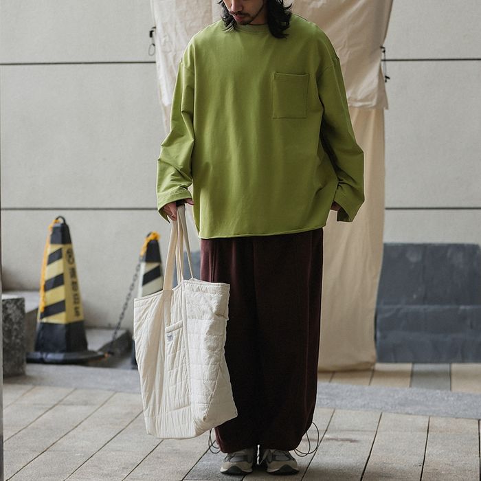 ポケット付 長袖Tシャツ　M10376