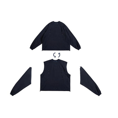 デタッチャブルスリーブ トップス　M10363