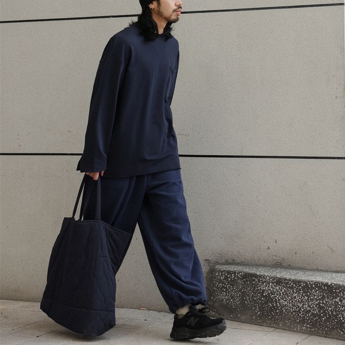 ポケット付 長袖Tシャツ　M10376