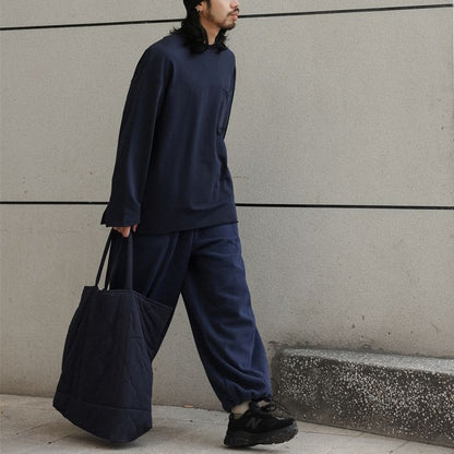 ポケット付 長袖Tシャツ　M10376