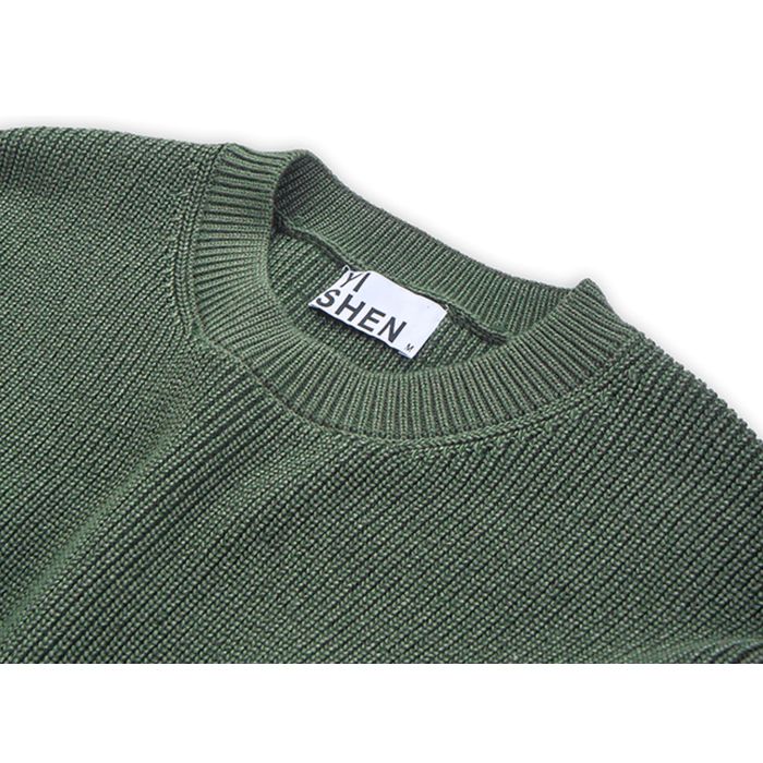 ドロップショルダー クルーネックニット　M10539