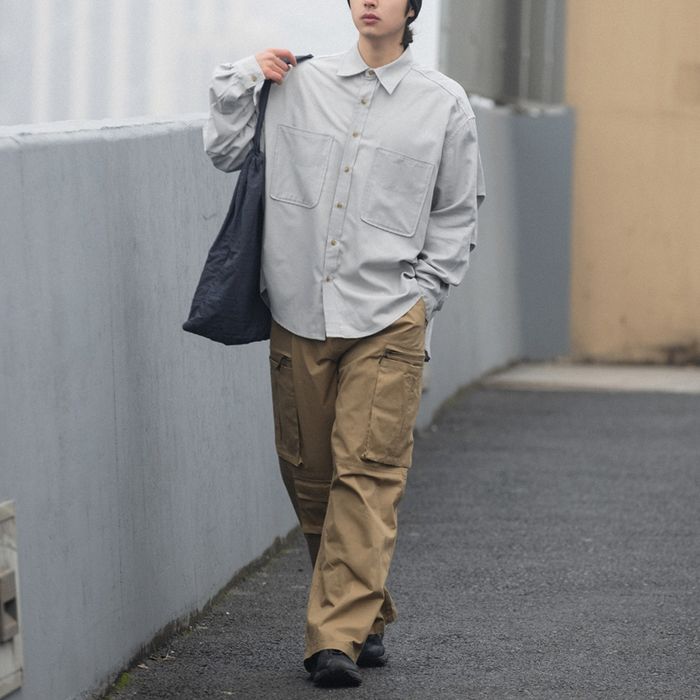 胸ポケット 長袖シャツ　M10378