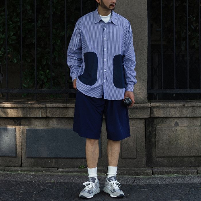 ストライプ柄シャツ　M10368