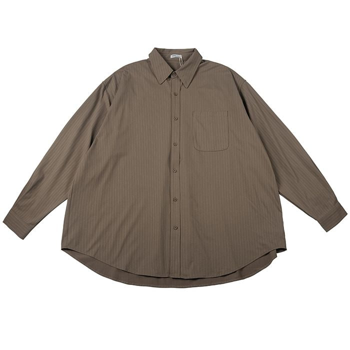 同色ストライプ 長袖シャツ　M10335