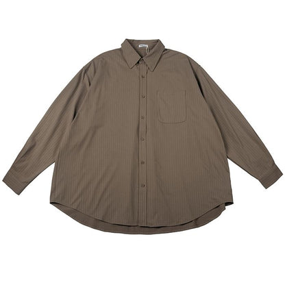 同色ストライプ 長袖シャツ　M10335