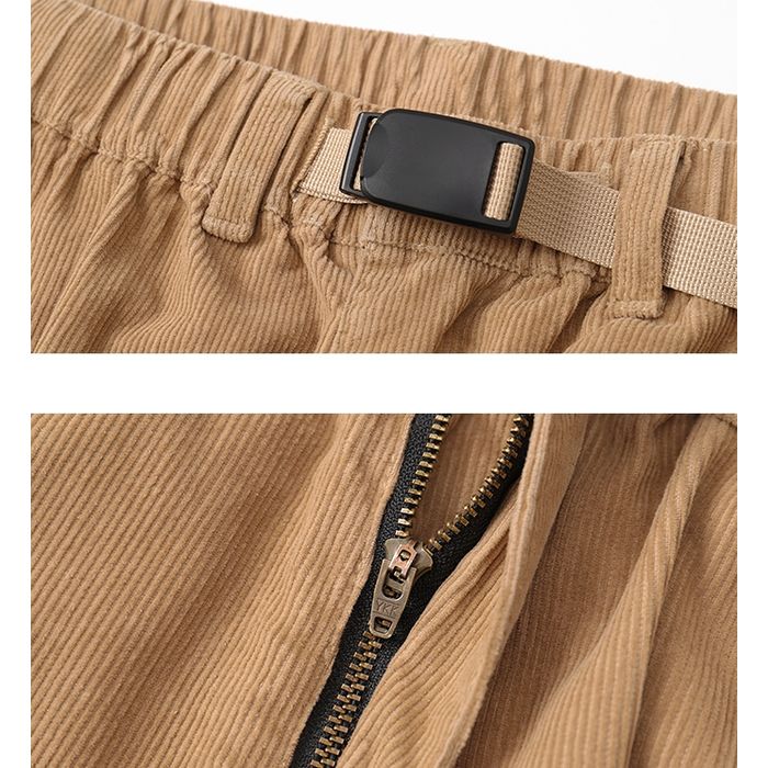 ベルト付き コーデュロイワイドパンツ　M10577