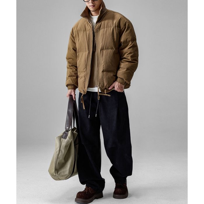 スタンドカラー キルティング ダウンジャケット　M10567