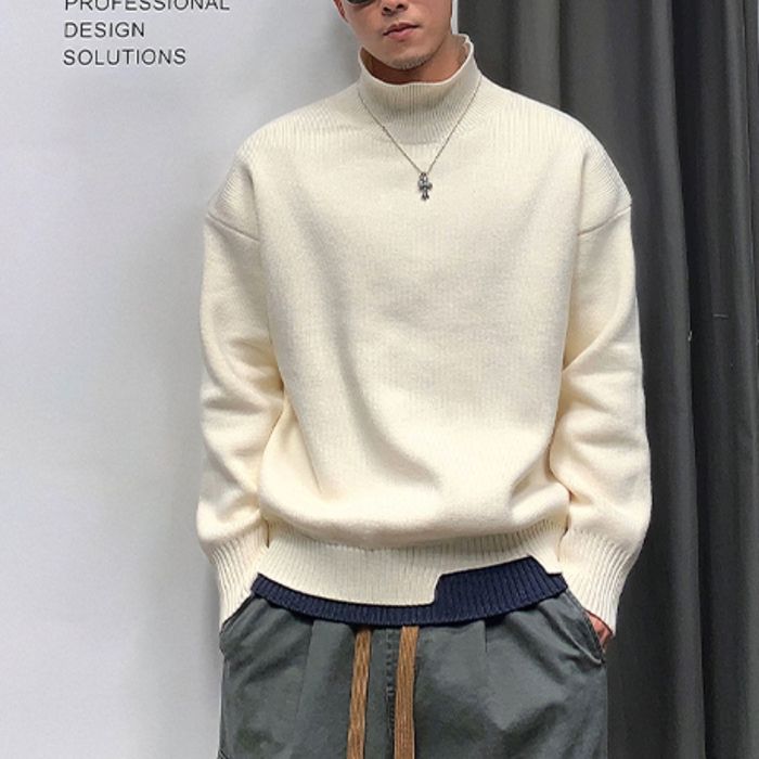 レイヤードデザイン タートルネックニット　M10532