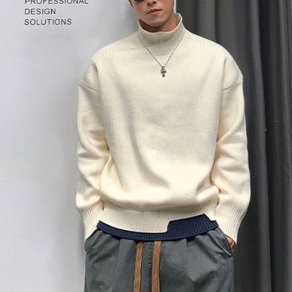 レイヤードデザイン タートルネックニット　M10532