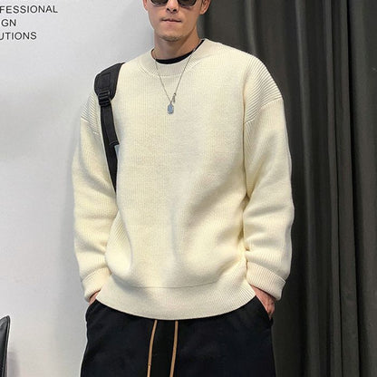 ドロップショルダー クルーネックニット　M10539