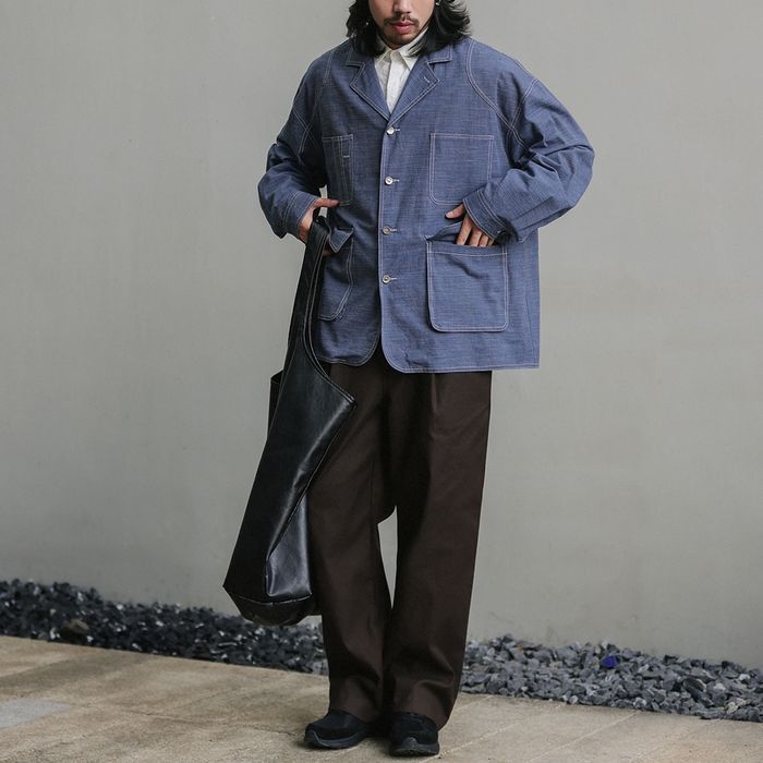 コントラストステッチ シャツ　M10350