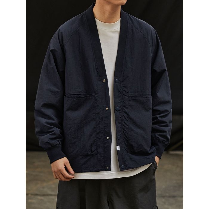 Vネック ノーカラー ジャケット M10471