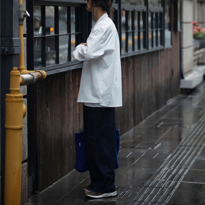 オープンカラー 長袖シャツ　M10371